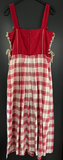 Damen Trachten Dirndl ärmellos Rot, Weiß gemustert ca. Gr. 40 v. Country Line