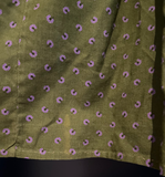 Damen Trachten Dirndl ärmellos Lila, Grün gemustert ca. Gr. 40