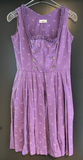 Damen Trachten Dirndl ärmellos Lila, Weiß gemustert Gr. 34 v. Almsach