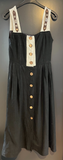 Damen Trachten Dirndl ärmellos Schwarz, Grau ca. Gr. 38
