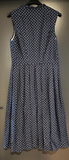 Damen Trachten Dirndl ärmellos Blau gemustert ca. Gr. 42 v. Meico