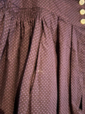 Damen Trachten Dirndl ärmellos Lila gepunktet ca. Gr. 42