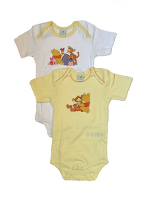 Baby Body Kurzarm 2er-Pack Winnie the Pooh, Donald Duck, Micky Maus Gr. 74/80
