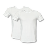 Herren T-Shirt Doppelpack Kurzarm Extra Slim Fit Schwarz Weiß Gr. M L XL 2XL