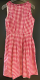 Damen Trachten Dirndl ärmellos Rosa-Weiß kariert Gr. 40 v. Almenrausch