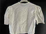 Damen Trachten Dirndl Bluse kurzarm weiß ca. Gr. 36