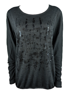 Key Piece Damen Shirt Langarm Grau Gr. 38