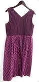 Damen Trachten Dirndl ärmellos lila, Rock geblümt ca. Gr. 42 v. Salzburger