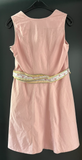 Damen Trachten Dirndl ärmellos Rosa mit mehrfarbiger Schürze ca. Gr. 44