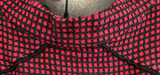 Damen Trachten Dirndl ärmellos Rot, Schwarz gemustert ca. Gr. 40