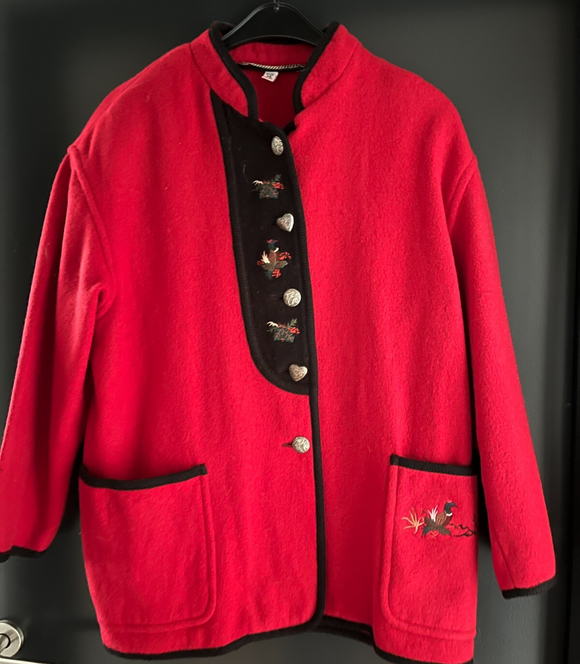 Damen Trachten Janker/Jacke Rot ca. Gr. 46