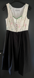 Damen Trachten Dirndl ärmellos Creme, Schwarz ca. Gr. 40 v. Trachten Schlößl
