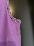 Damen Trachten Dirndl ärmellos Lila, Weiß gemustert ca. Gr. 42