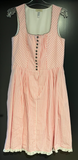 Damen Trachten Dirndl ärmellos Rosa, Weiß kariert ca. Gr. 38 v. C&A