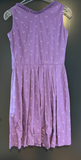 Damen Trachten Dirndl ärmellos Lila, Weiß gemustert Gr. 34 v. Almsach