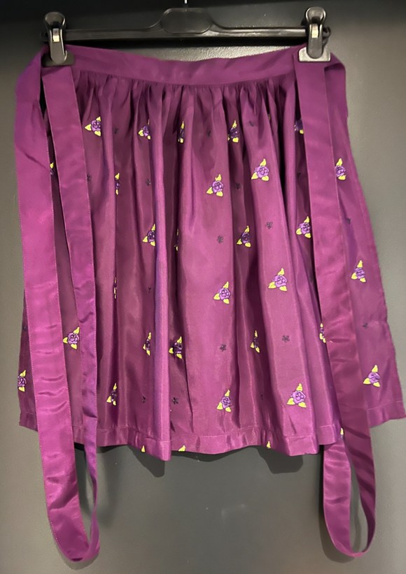 Damen Trachten Dirndl Schürze Lila mit Strickerei Gr. 34 v. Lekra