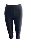 Damen Caprihose Schwarz, Grau Gr. S