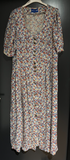Damen Trachten Dirndl kurzarm Mehrfarbig gemustert ca. Gr. 42 v. Petressa