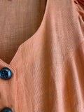 Damen Trachten Dirndl 3/4 Arm Orange ca. Gr. 44 v. Berwin & Wolff