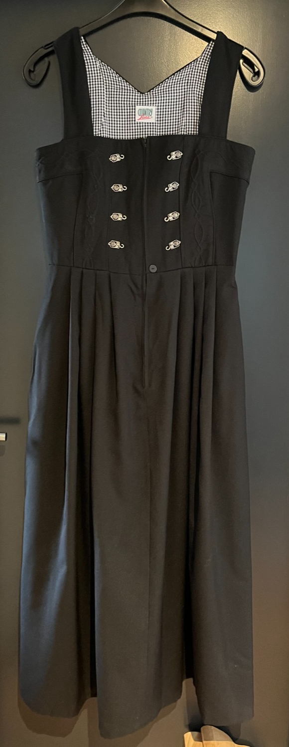 Damen Trachten Dirndl ärmellos Schwarz ca. Gr. 40 v. Country Line