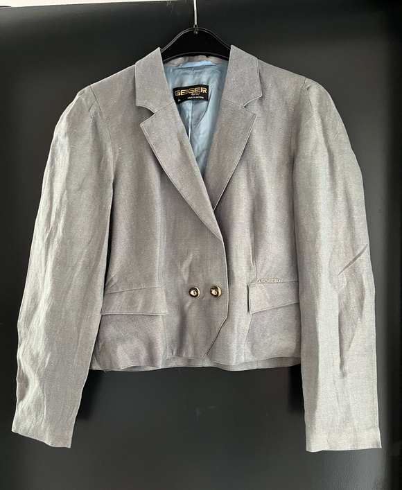 Damen Trachten Janker/Jacke Grau ca. Gr. 38 v. Geiger