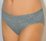Damen Minislip seamless 2er-Pack Schwarz, Weiß, Grau Gr. S, M, L