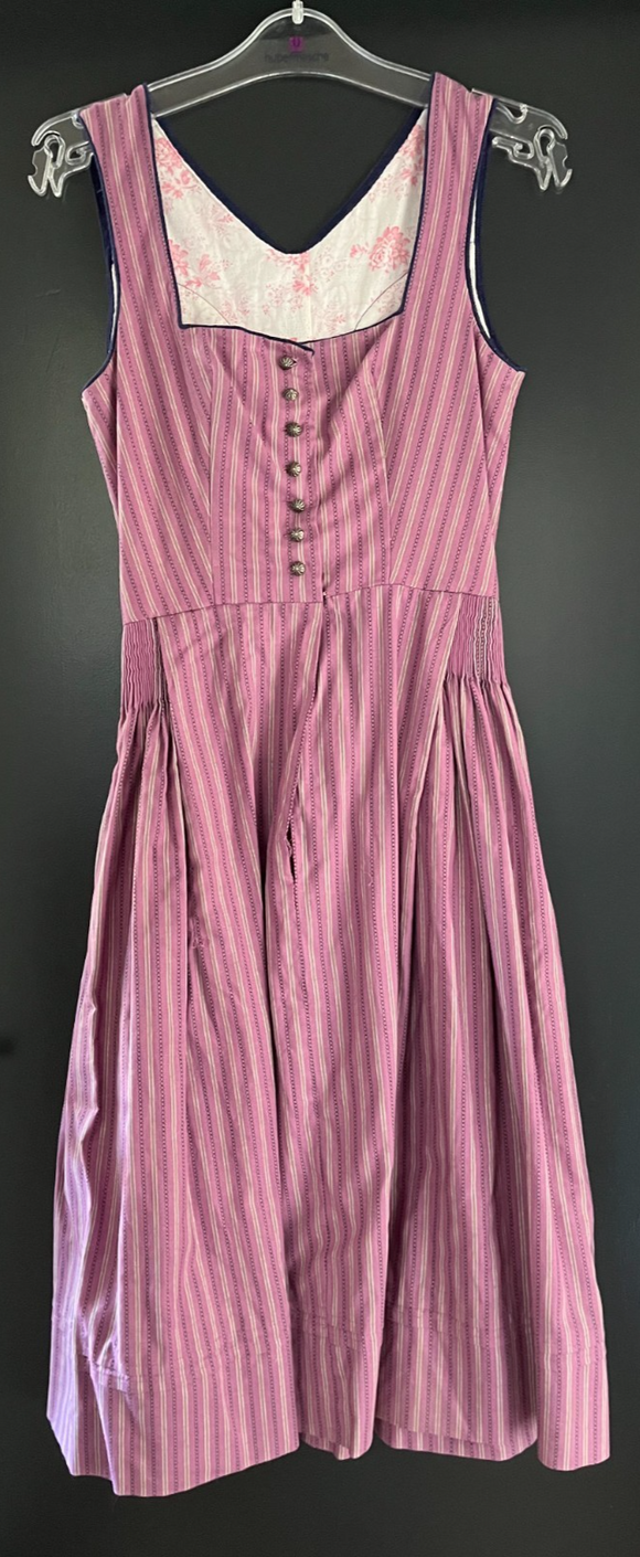 Damen Trachten Dirndl ärmellos Lila gemustert ca. Gr. 34