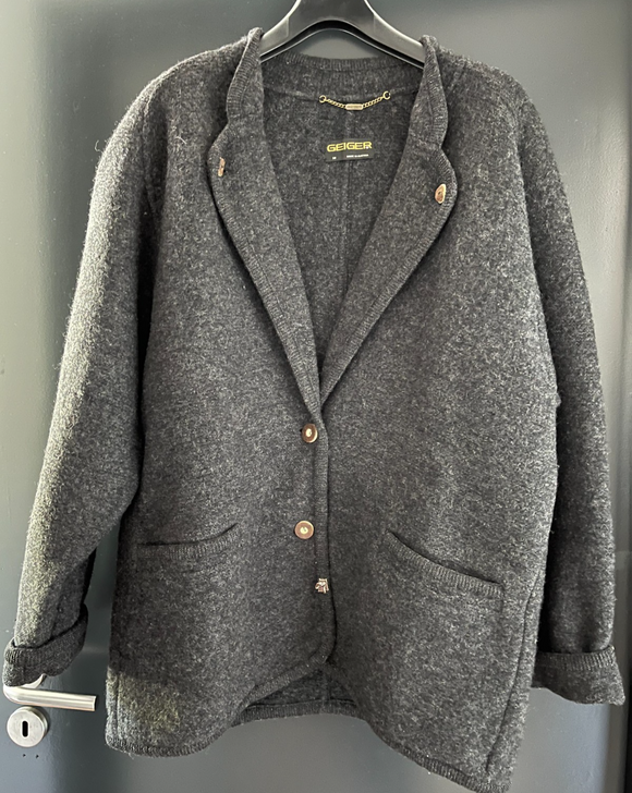 Damen Trachten Janker/Jacke Grau ca. Gr. 38 v. Geiger