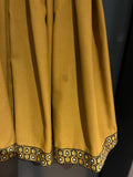 Damen Trachten Dirndl ärmellos Schwarz, Braun gemustert Gr. 40 v. Höck