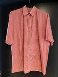 Damen Trachten Bluse/Hemd kurzarm Rot-Weiß kariert ca. Gr. 42 v. Hopkin´s