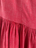 Damen Trachten Dirndl ärmellos Rot ca. Gr. 38