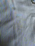 Damen Trachten Bluse/Hemd kurzarm Blau, Weiß gestreift ca. Gr. 40/42