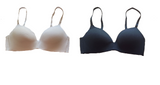 Damen Basic BH 2er-Pack Schwarz und Weiß Gr. 75B, 75C, 80B, 80C