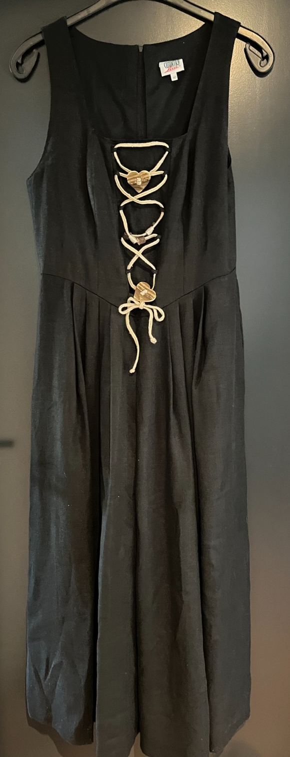 Damen Trachten Dirndl ärmellos Schwarz Gr. 40 v. CountryLine