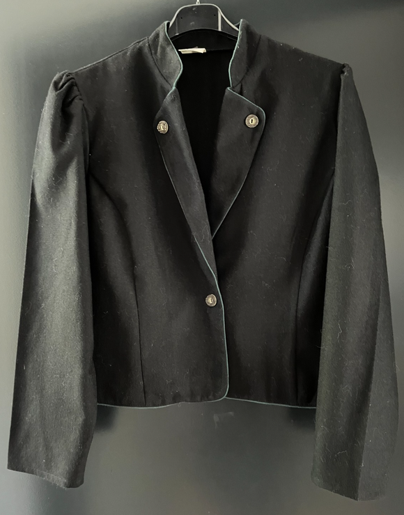 Damen Trachten Janker/Jacke Schwarz, grün ca. Gr. 40