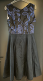 Damen Trachten Dirndl ärmellos Blau gemustert ca. Gr. 38 v. Lifos