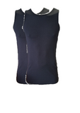 Herren Modal-Tanktop Unterhemd 2er-Pack Schwarz,Weiß,Navy,Grau Gr. M, L, XL, 2XL