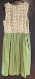 Damen Trachten Dirndl ärmellos Grün gemustert ca. Gr. 42 v. Outfit Classic