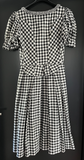 Damen Trachten Dirndl kurzarm schwarz-weiß kariert ca. Gr. 38 v. Münchner Dirndl