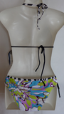 Damen Triangel Bikini mehrfarbig gemustert Gr. 36 38 40 42 NEU