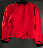 Damen Trachten Janker/Jacke rot schwarz ca. Gr. 36 v. Heller Trachten