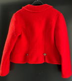 Damen Trachten Janker/Jacke Rot ca. Gr. 44 v. Münchner Strickmoden