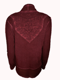 Capuccino Damen Cardigan Jacke Rot Gr. 38