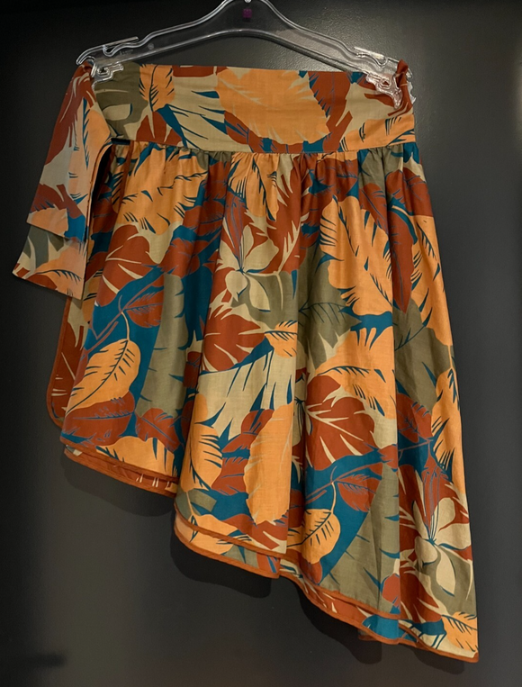 Damen Trachten Rock Wickelrock mehrfarbig gemustert ca. Gr. 46