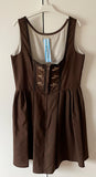 Damen Trachten Dirndl ärmellos Braun ca. Gr. 44