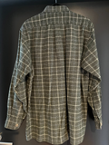 Herren Trachten Hemd langarm Grün gemustert ca. Gr. 41/42 v. OS Trachten