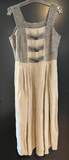 Damen Trachten Dirndl ärmellos Grau, Beige ca. Gr. 40