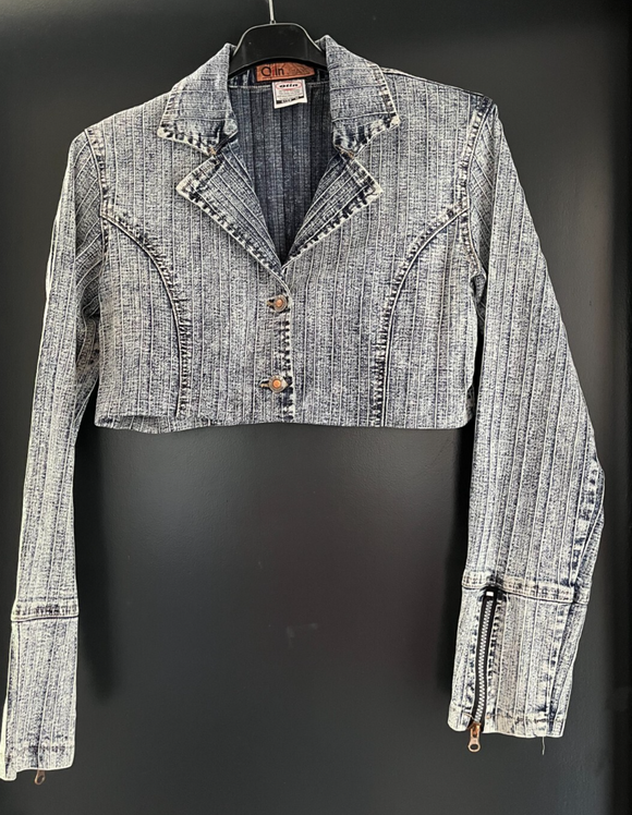 Damen Jacke Jeansjacke blau ca. Gr. 38 v. Olin Jeans