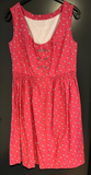 Damen Trachten Dirndl ärmellos Rosa gemustert ca. Gr. 42