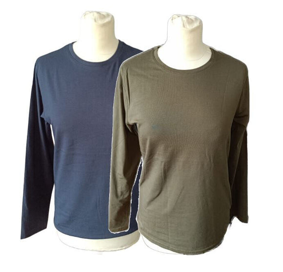 James & Nicholson Damen Langarmshirt Rundhals JN054 navy oliv M L XL XXL